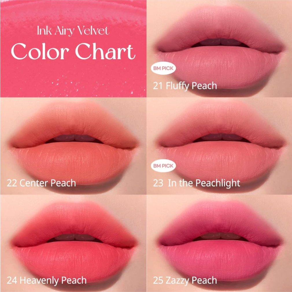 peripera Ink Airy Velvet 4g (NEW #21~#25)