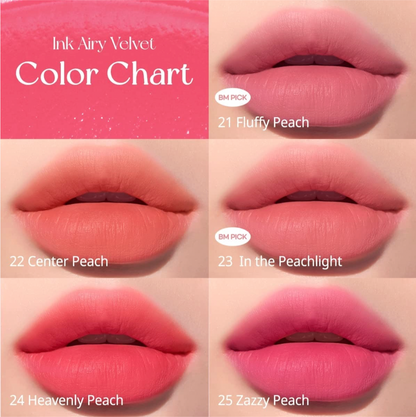 peripera Ink Airy Velvet 4g (NEW #21~#25)