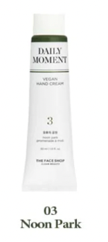 THE FACE SHOP Daily Moment Vegan Hand Cream 30ml (6 Types)